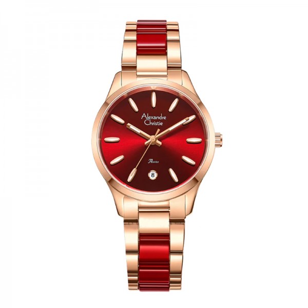 Alexandre Christie AC 2B44 Rosegold Red LDBRGRE